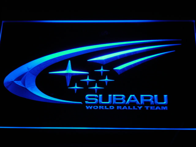 Subaru World Rally Team Neon Light LED Sign Man Cave Light Up Sign