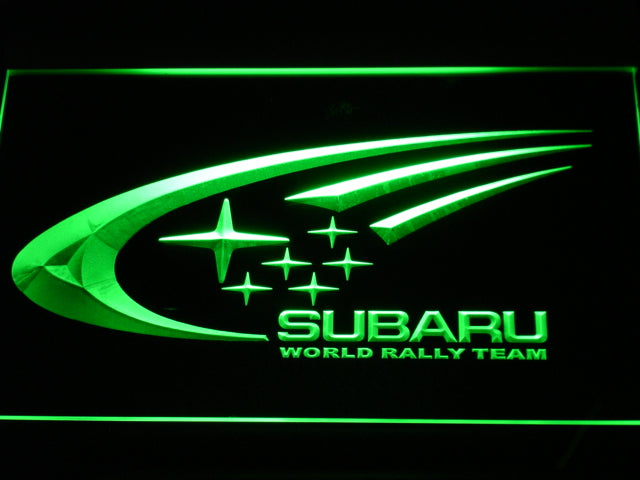 Subaru World Rally Team Neon Light LED Sign Man Cave Light Up Sign