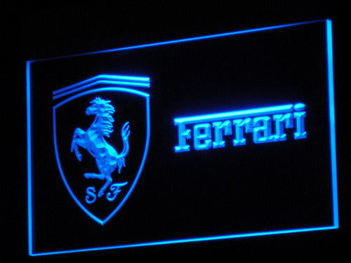 Ferrari Car Neon Light LED Sign Man Cave Light Up Sign