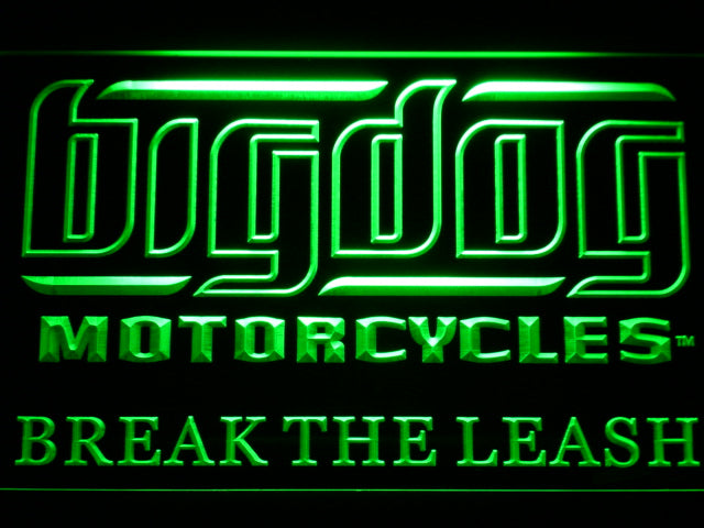 Big Dog Motorcycle Neon Light LED Sign