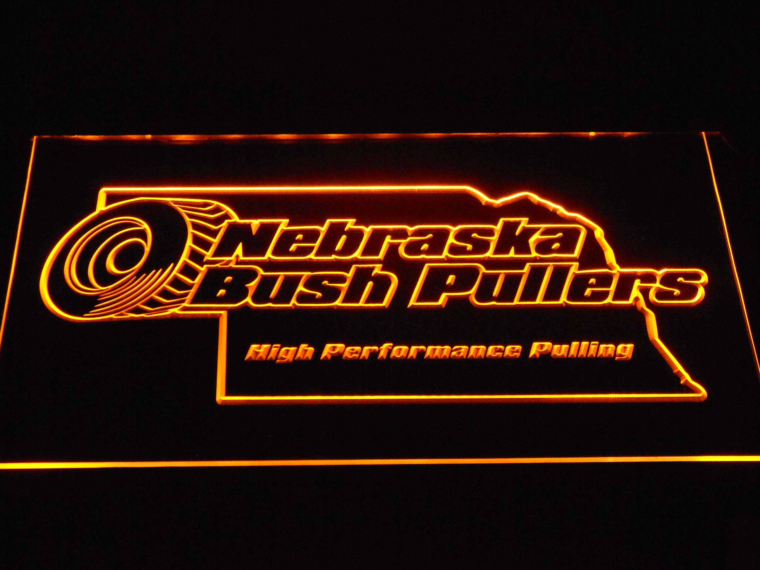 Nebraska Bush Pullers Neon Light LED Sign