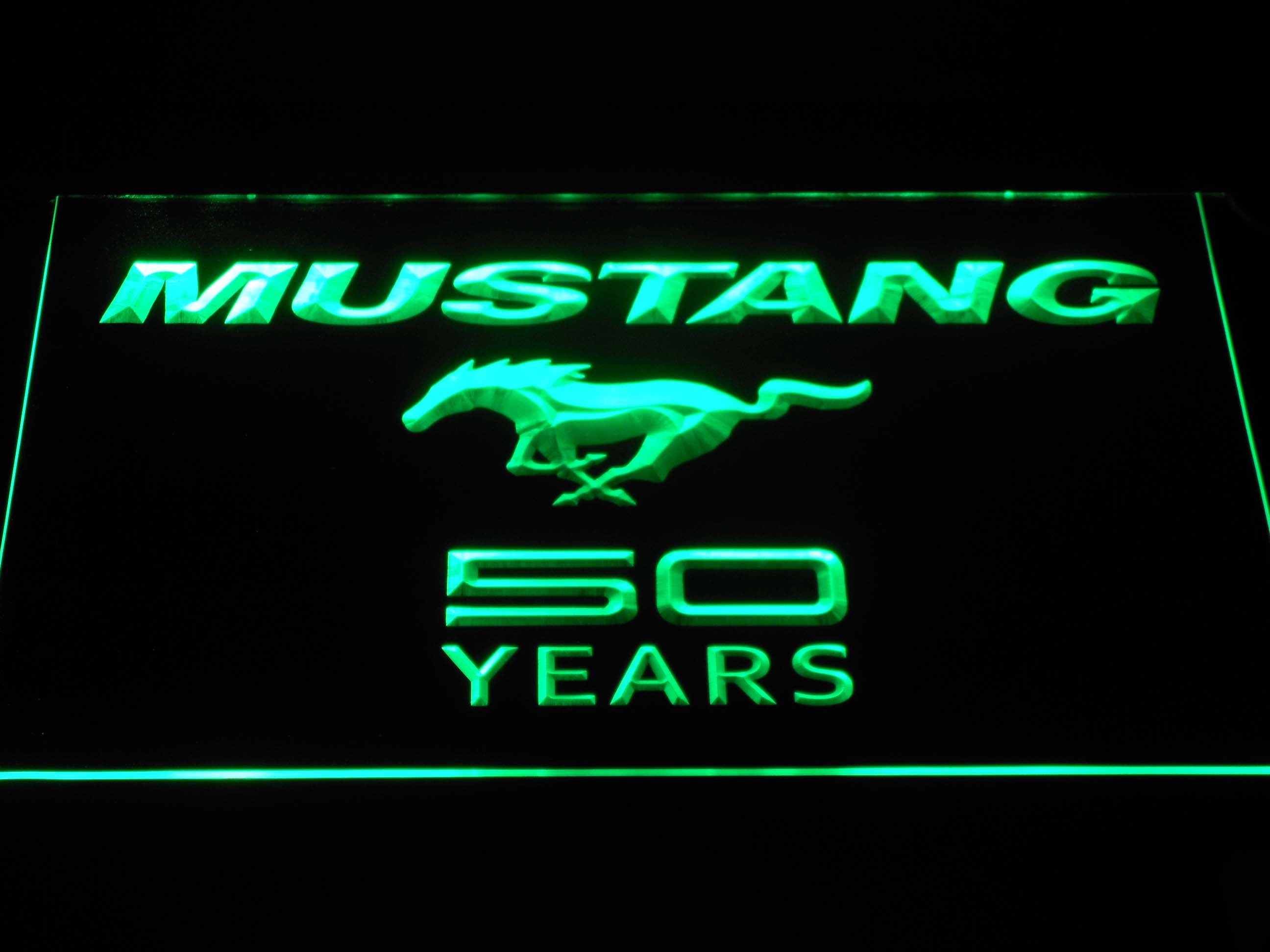 フォードマスタング50年ワードマークネオンライトLEDサイン