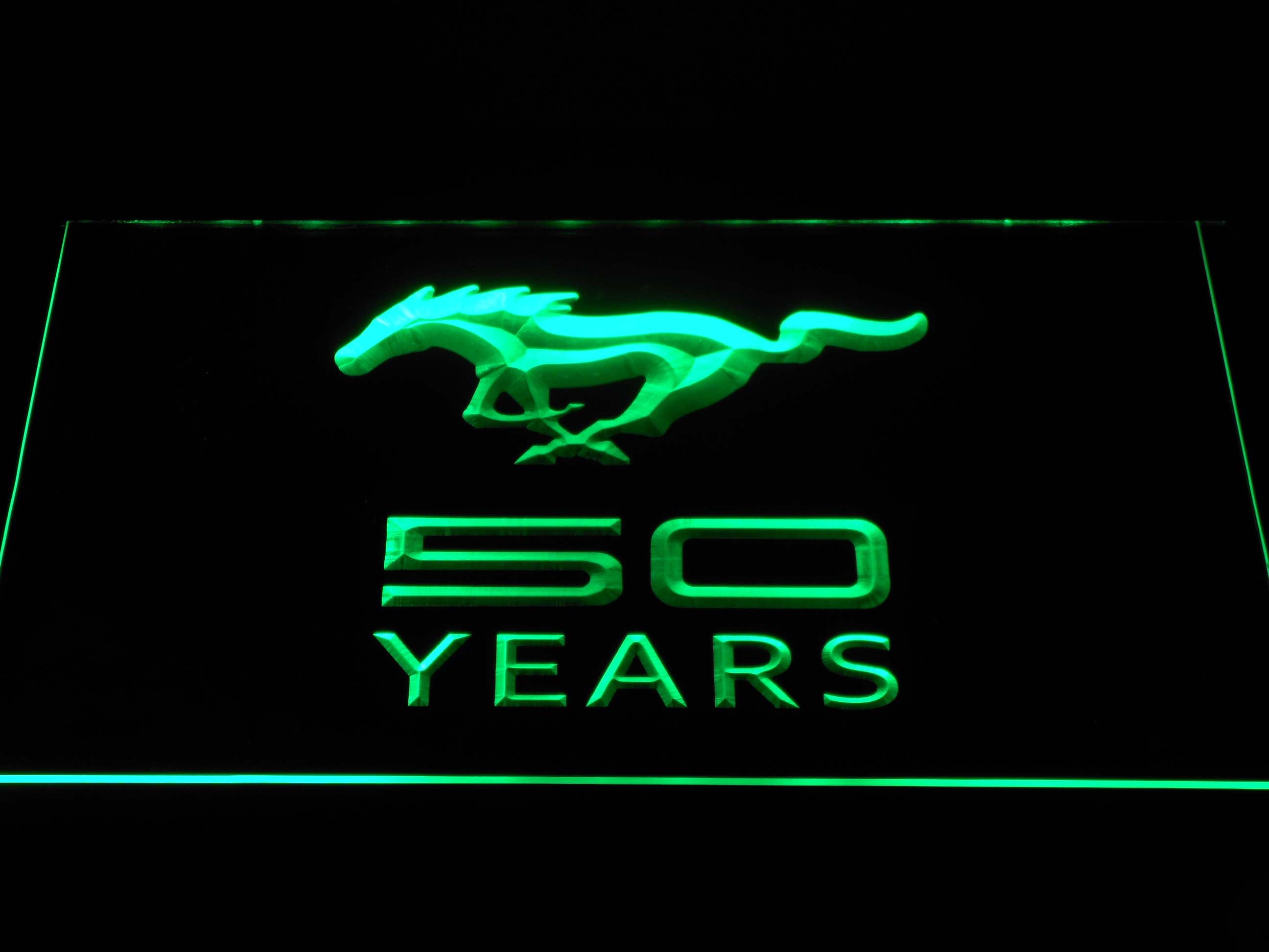Ford Mustang 50 Years Neon Light LED Sign