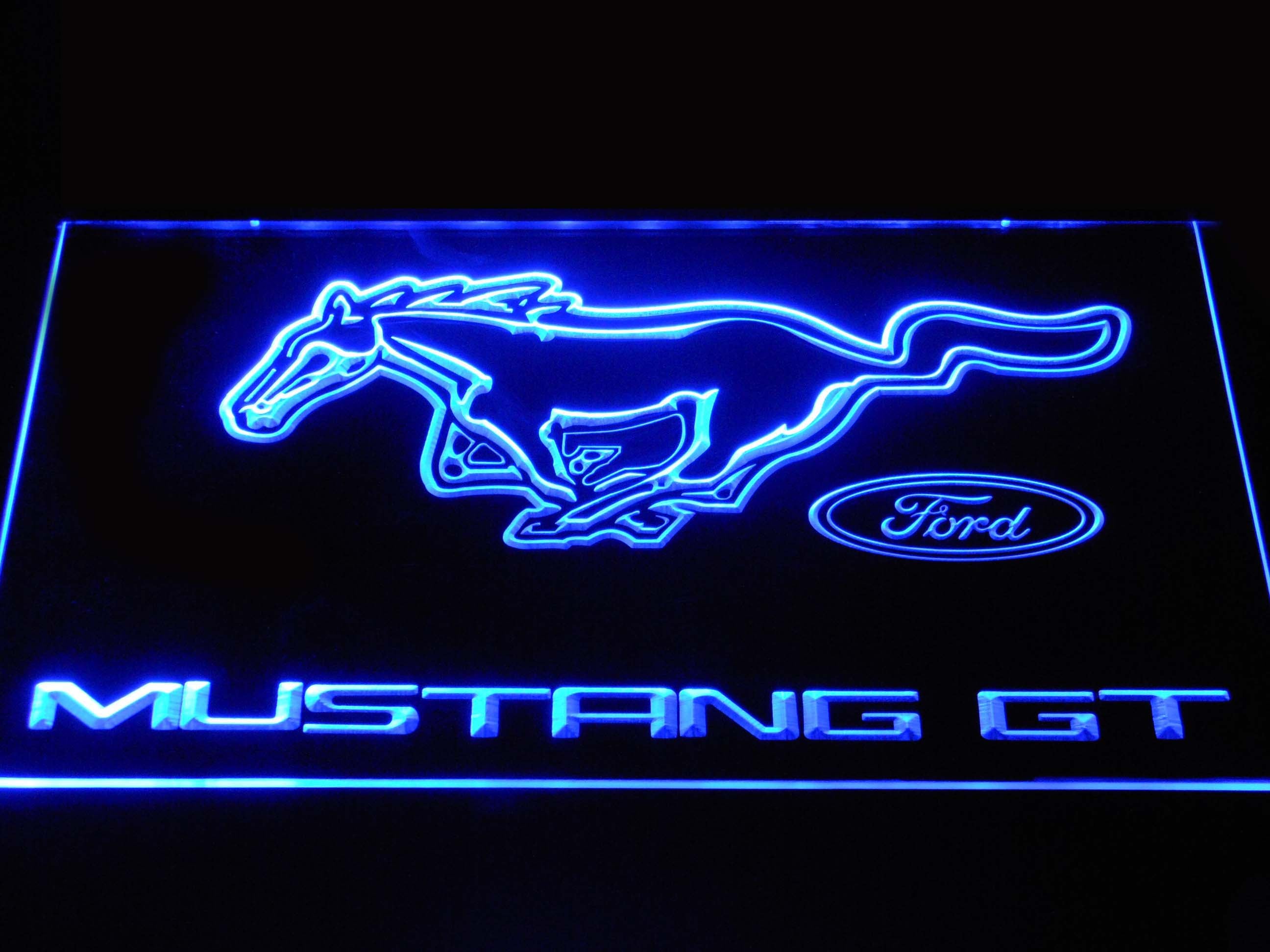 Ford Mustang GT Neon Light LED Sign