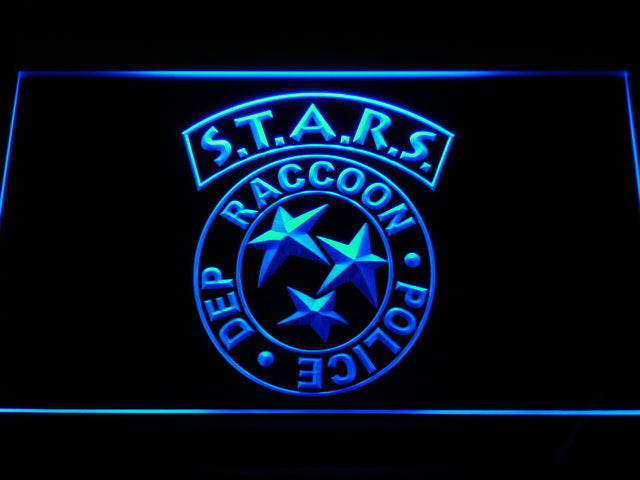 Resident Evil Stars Biohazard Neon Light LED Sign
