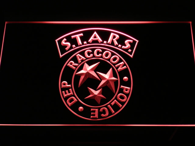 Resident Evil Stars Biohazard Neon Light LED Sign