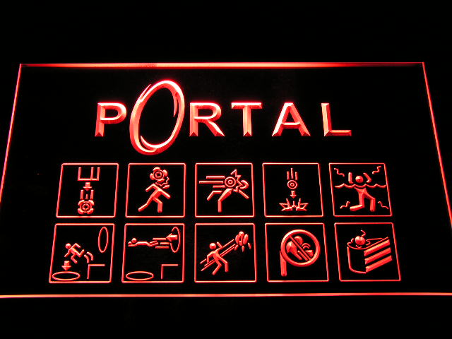 Portal Game Neon Light LED Sign