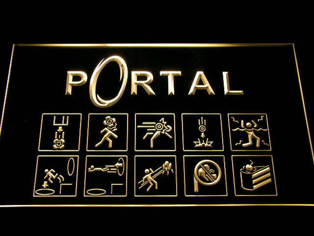 Portal Game Neon Light LED Sign