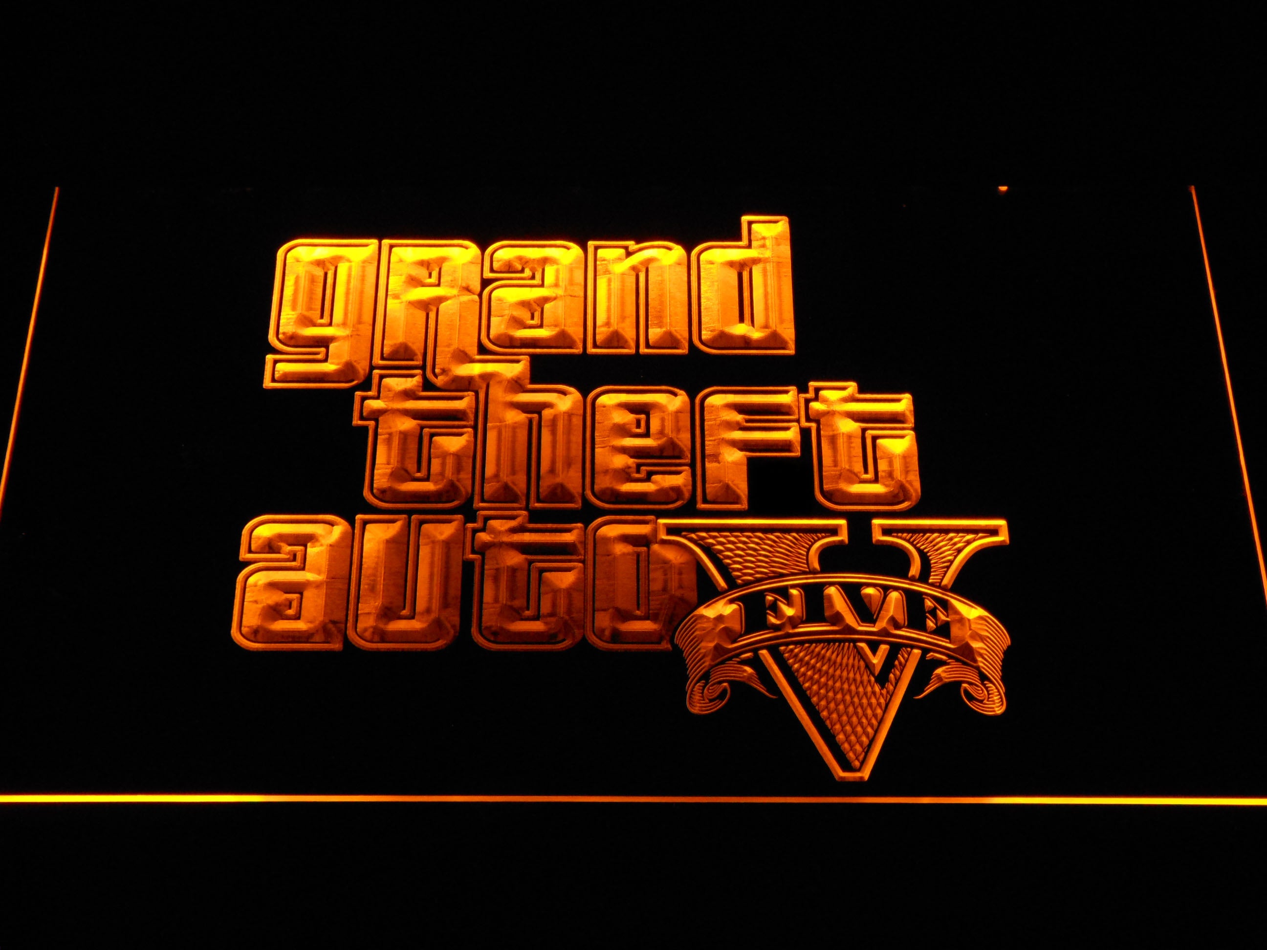 Grand Theft Auto Five GTA V Neon Light LED Sign