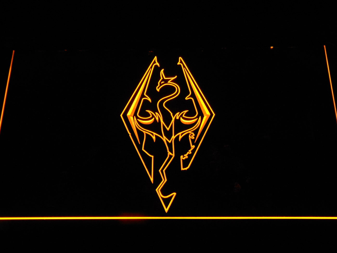 Skyrim Dragon Logo Neon Light LED Sign