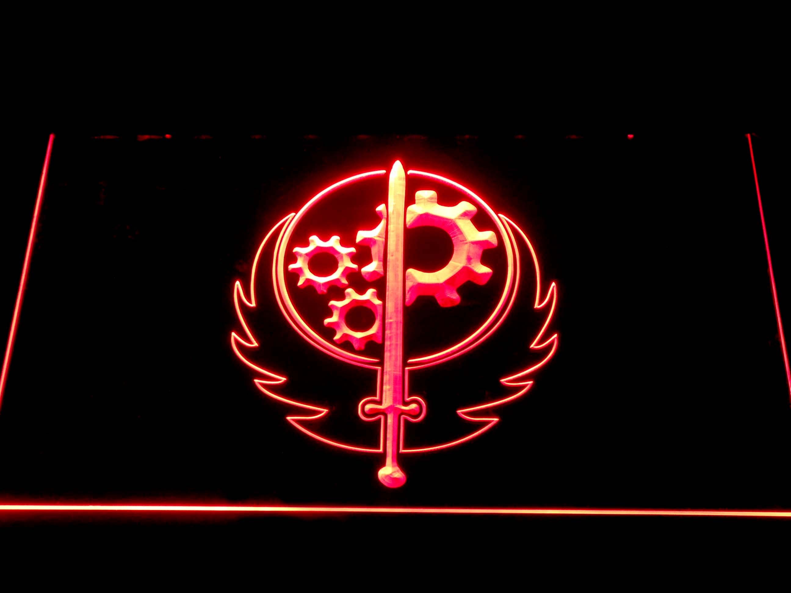 Fallout Brotherhood Of Steel Neon Light LED Sign