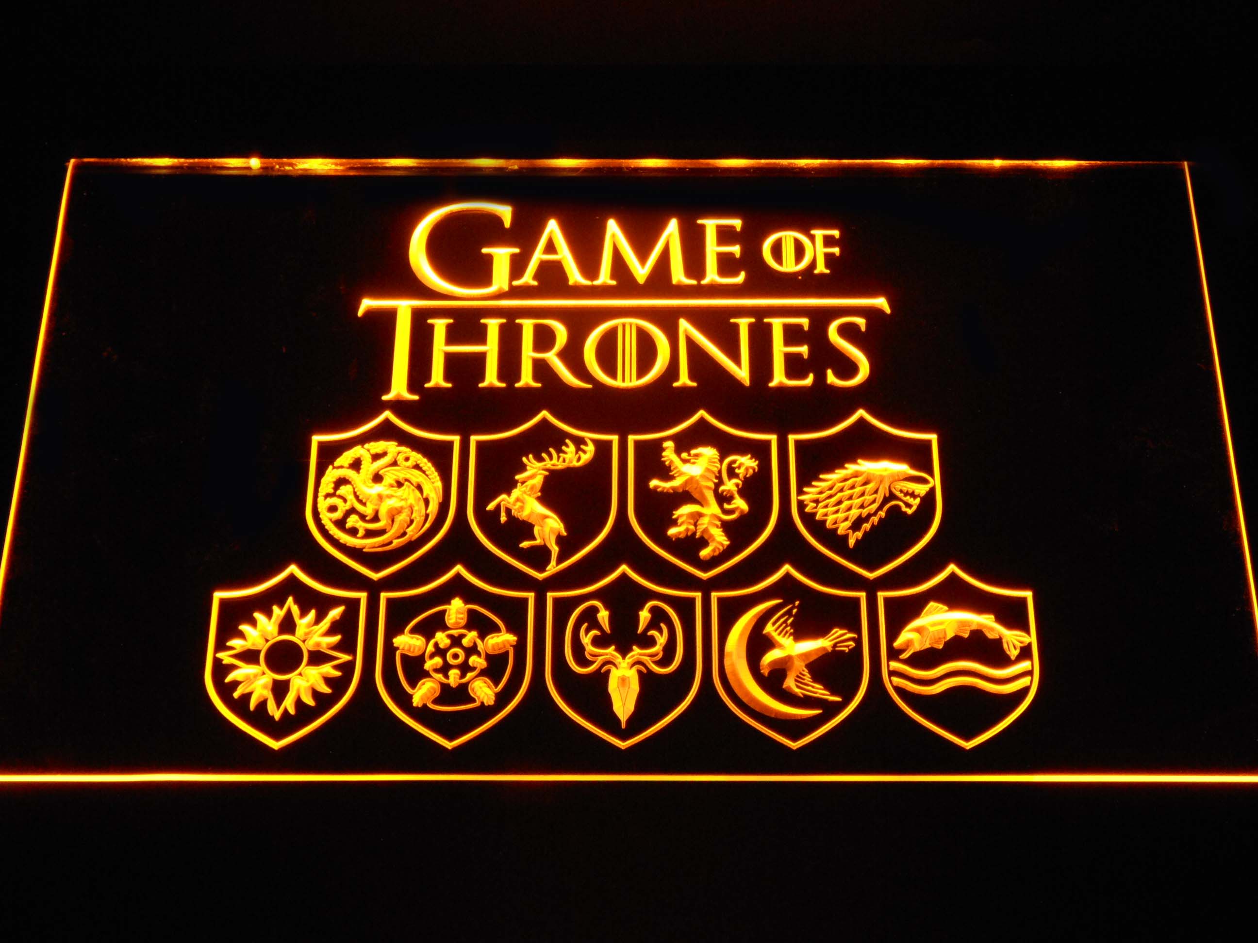 Game Of Thrones Family Sigils Neon Light LED Sign