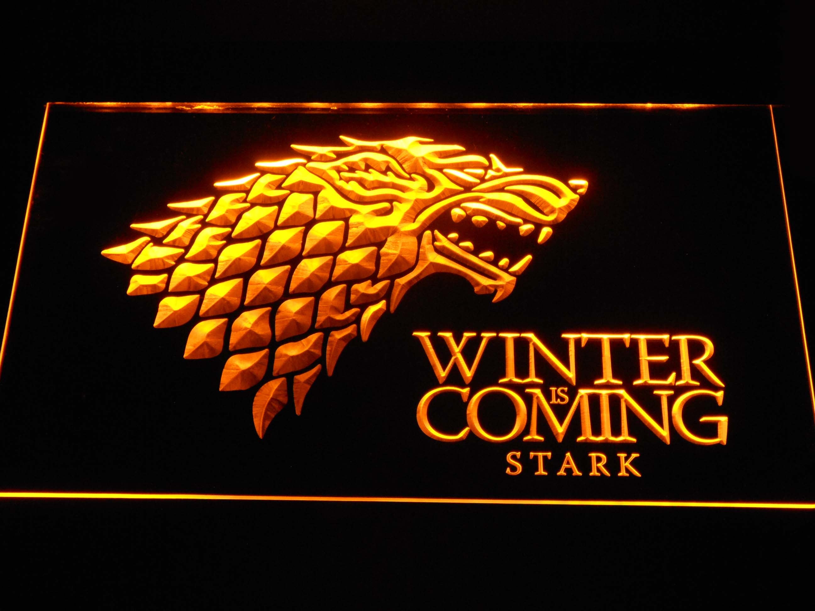 Game Of Thrones Stark Winter Is Coming TV Neon Light LED Sign