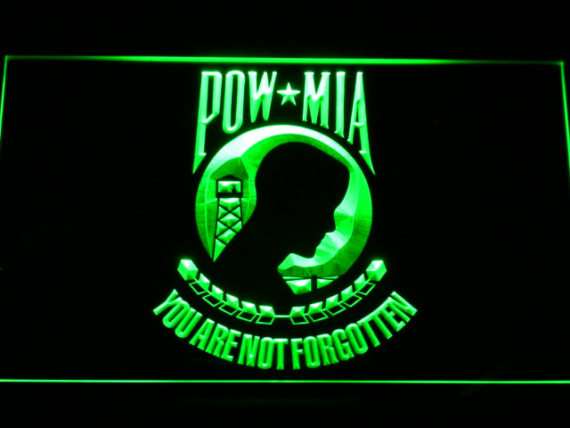 Pow Mia Prisoners Of War - Missing In Action Neon Light LED Sign