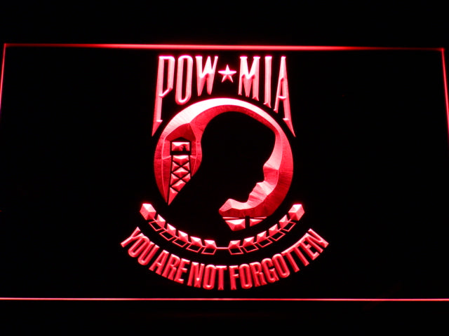 Pow Mia Prisoners Of War - Missing In Action Neon Light LED Sign