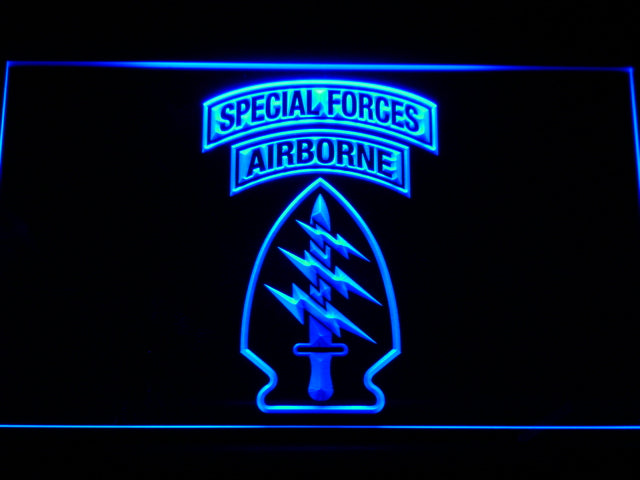 US Army Special Forces Air Borne Neon Light LED Sign