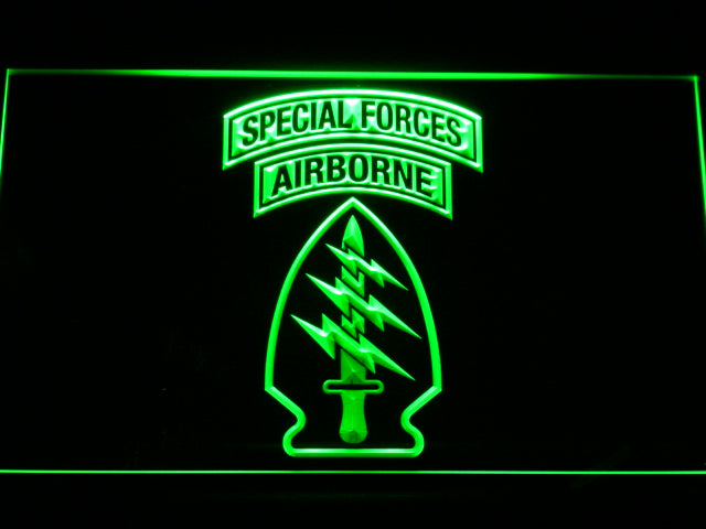 US Army Special Forces Air Borne Neon Light LED Sign