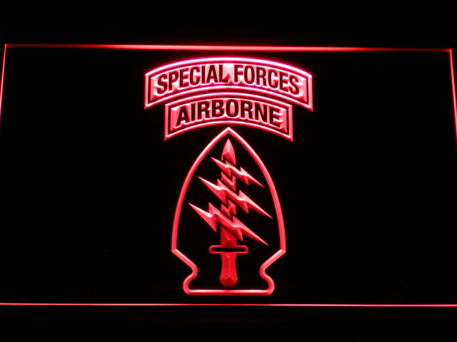 US Army Special Forces Air Borne Neon Light LED Sign