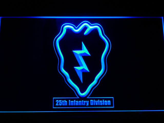 US Army 25th Infantry Division Neon Light LED Sign