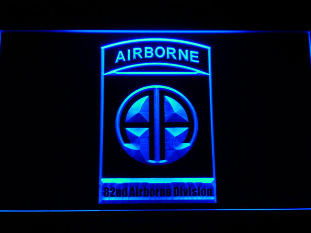 US Army 82nd Airborne Division Neon Light LED Sign