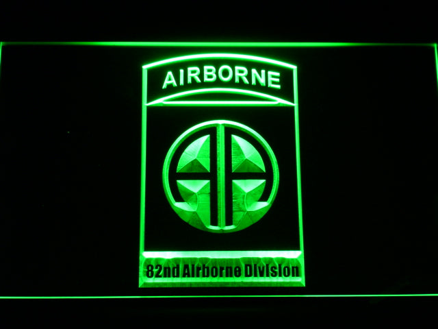 US Army 82nd Airborne Division Neon Light LED Sign