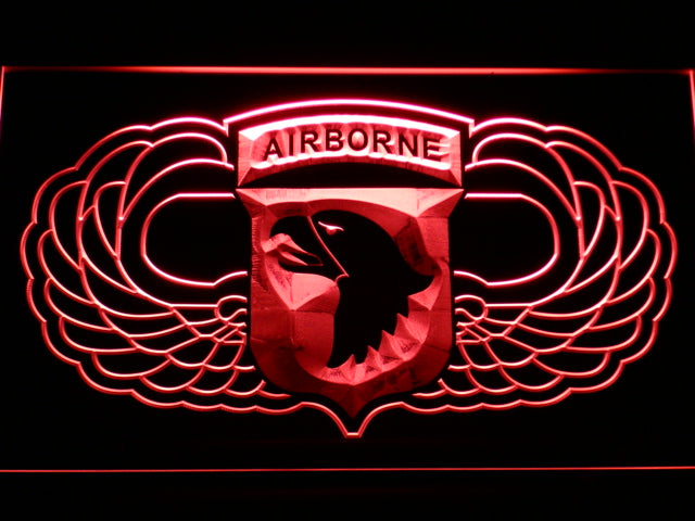 US Army 101st Airborne Division Wings Neon Light LED Sign