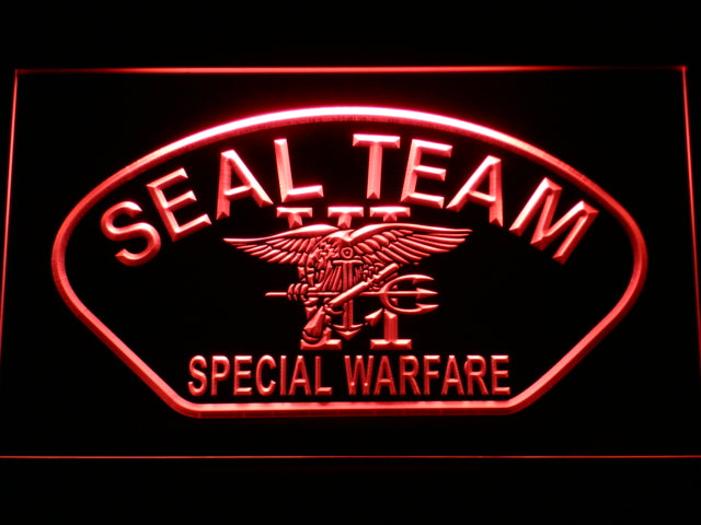 US Navy Seal Team 6 Shell Neon Light LED Sign