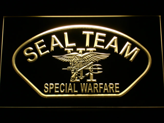 US Navy Seal Team 6 Shell Neon Light LED Sign