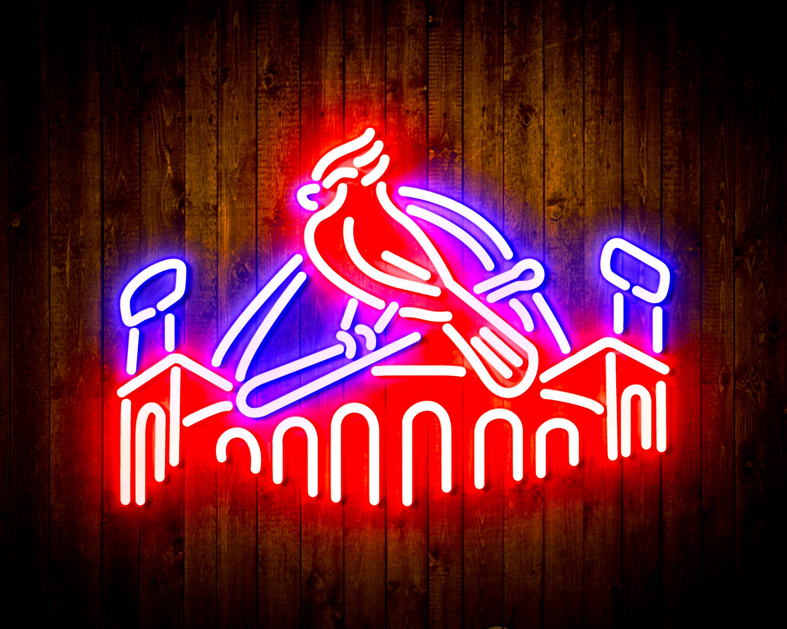 Budweiser with Cardinal Handmade LED Neon Light Sign