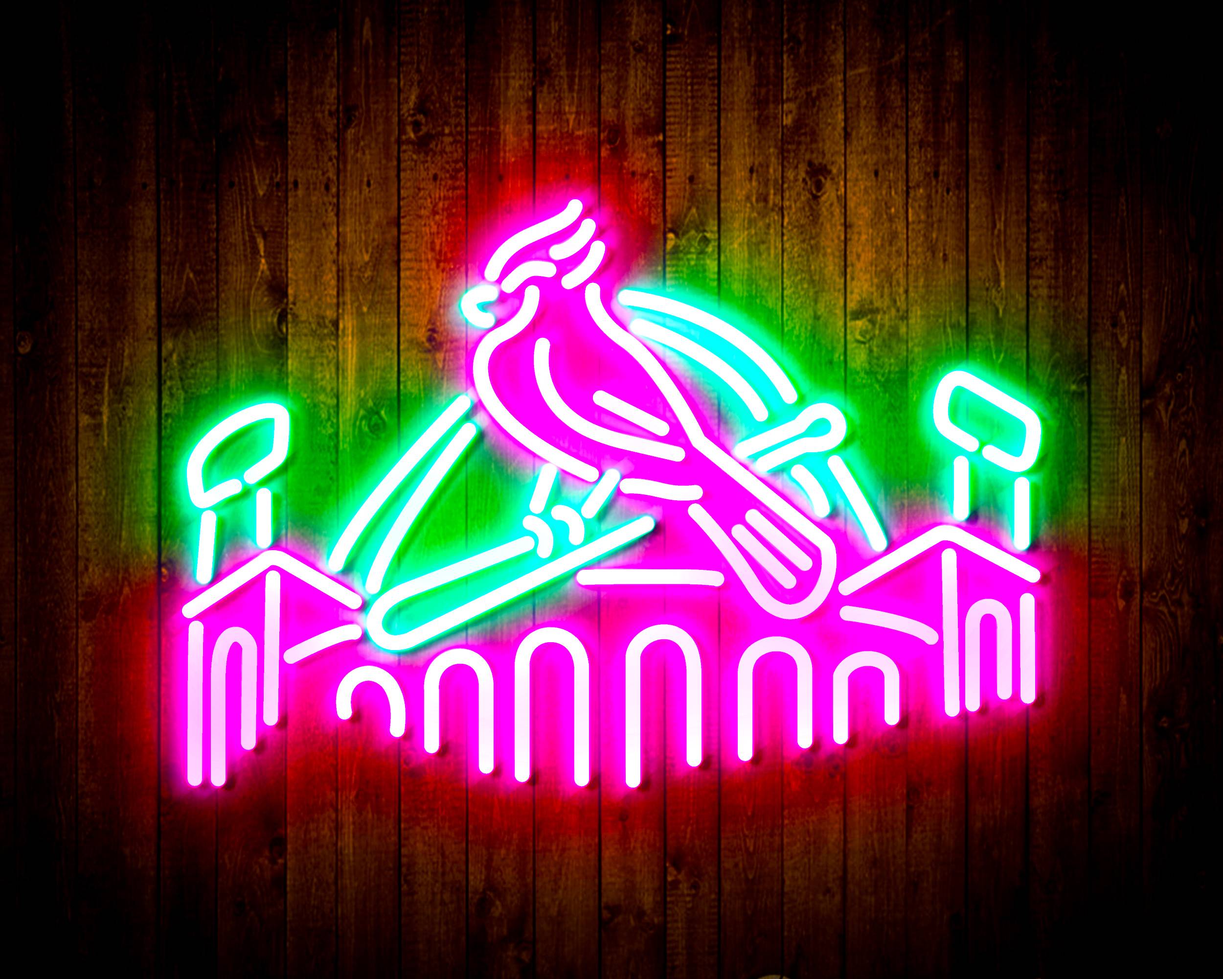 Budweiser with Cardinal Handmade LED Neon Light Sign