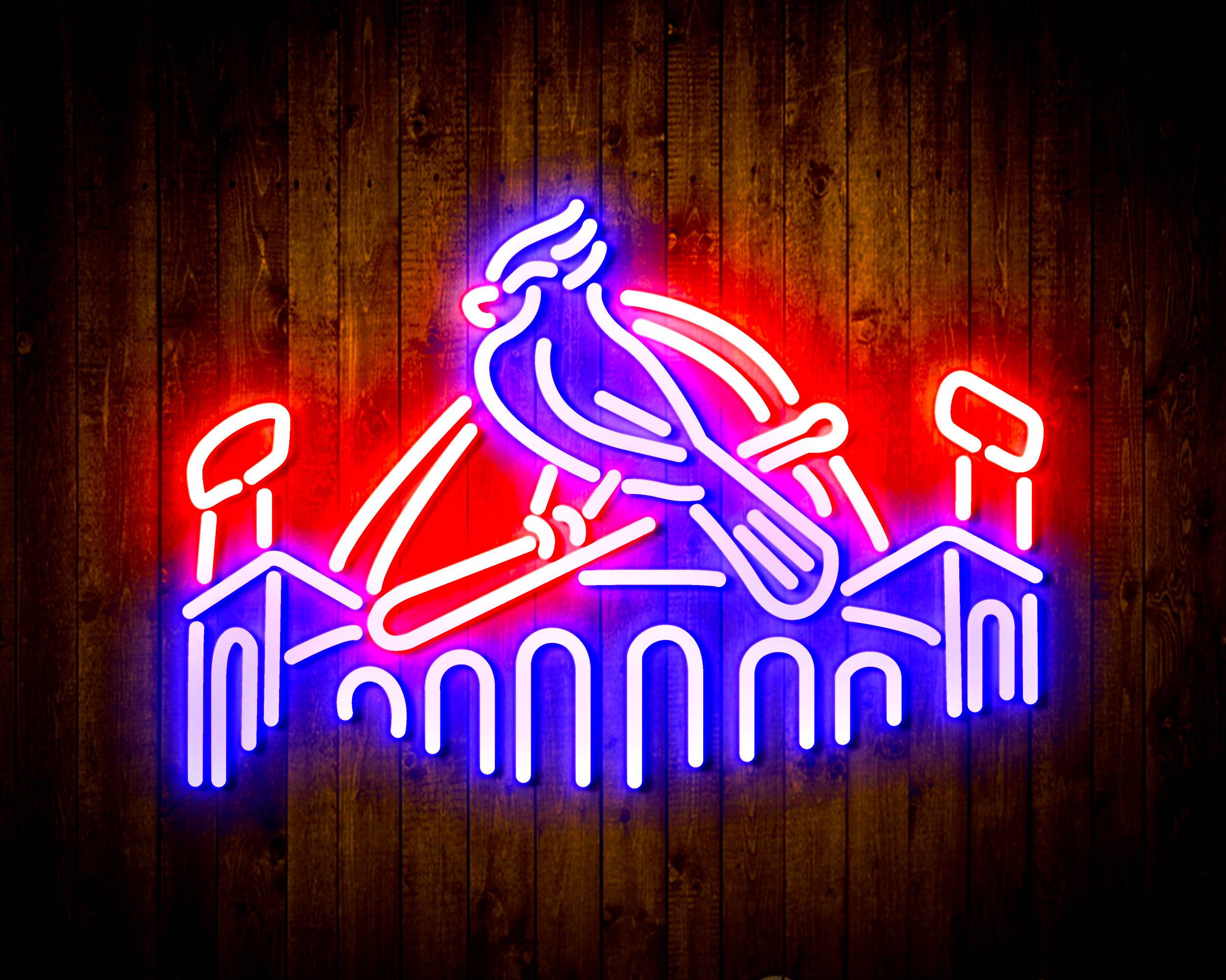 Budweiser with Cardinal Handmade LED Neon Sign