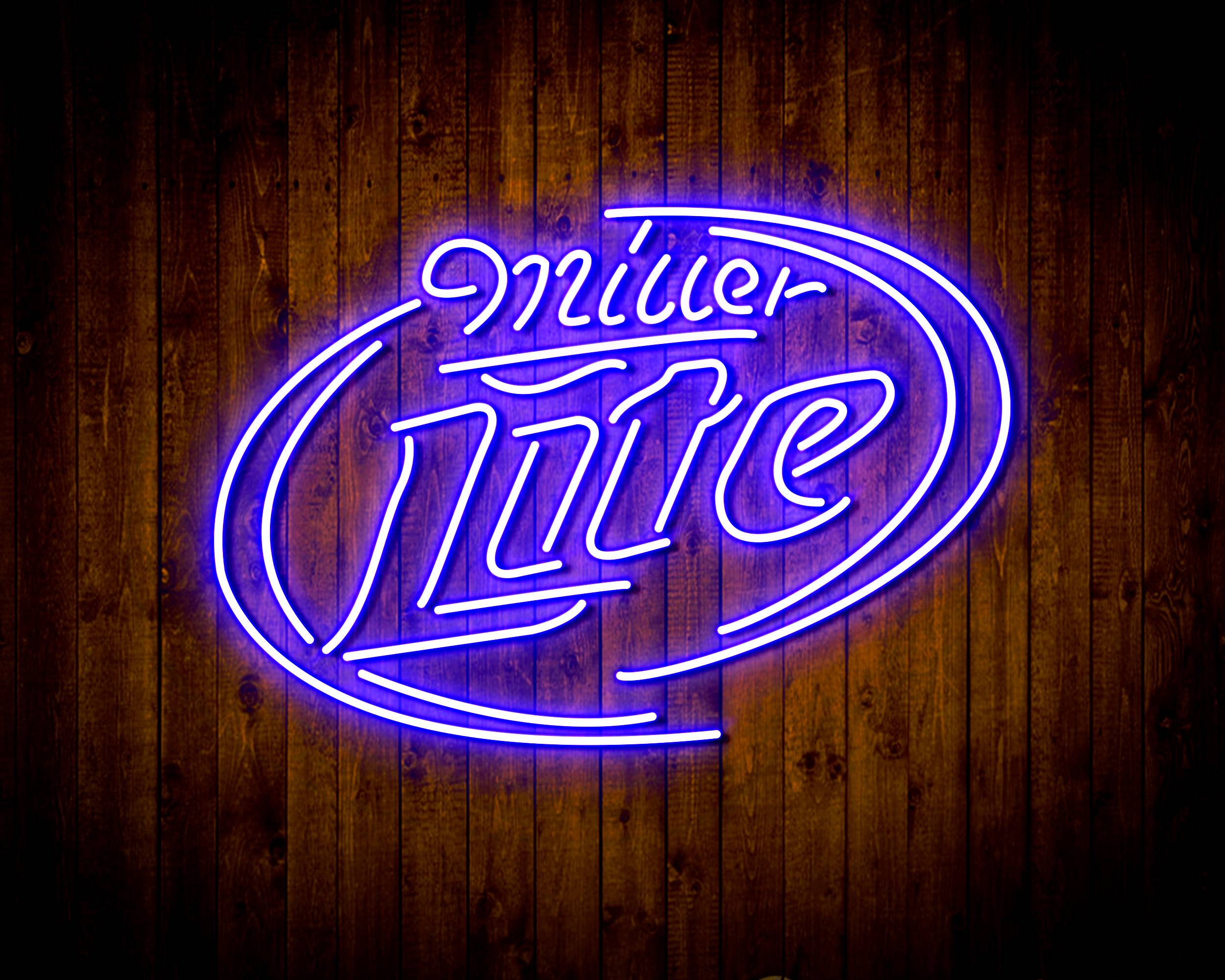 Miller Lite 2 Handmade LED Neon Light Sign
