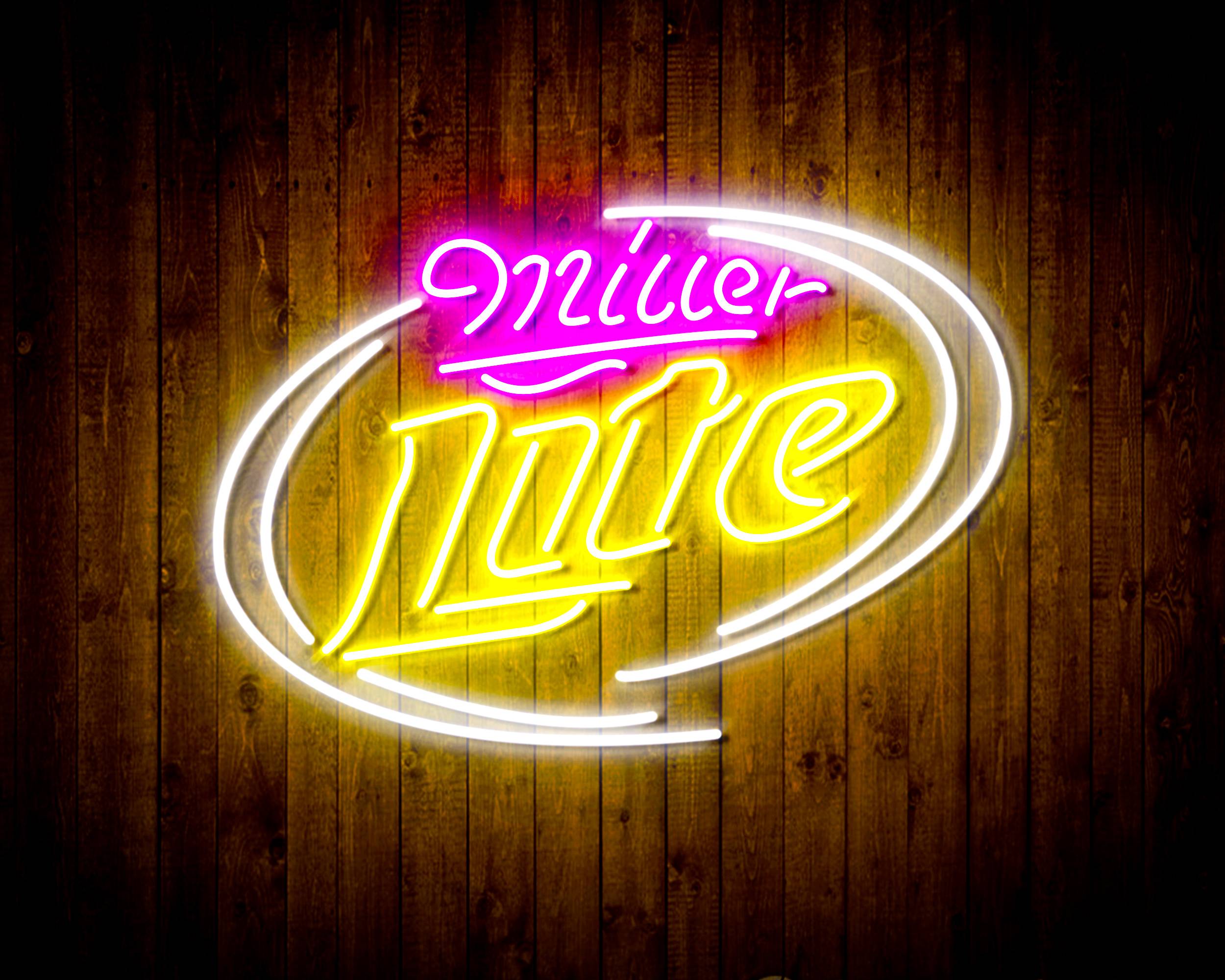 Miller Lite 2 Handmade LED Neon Light Sign