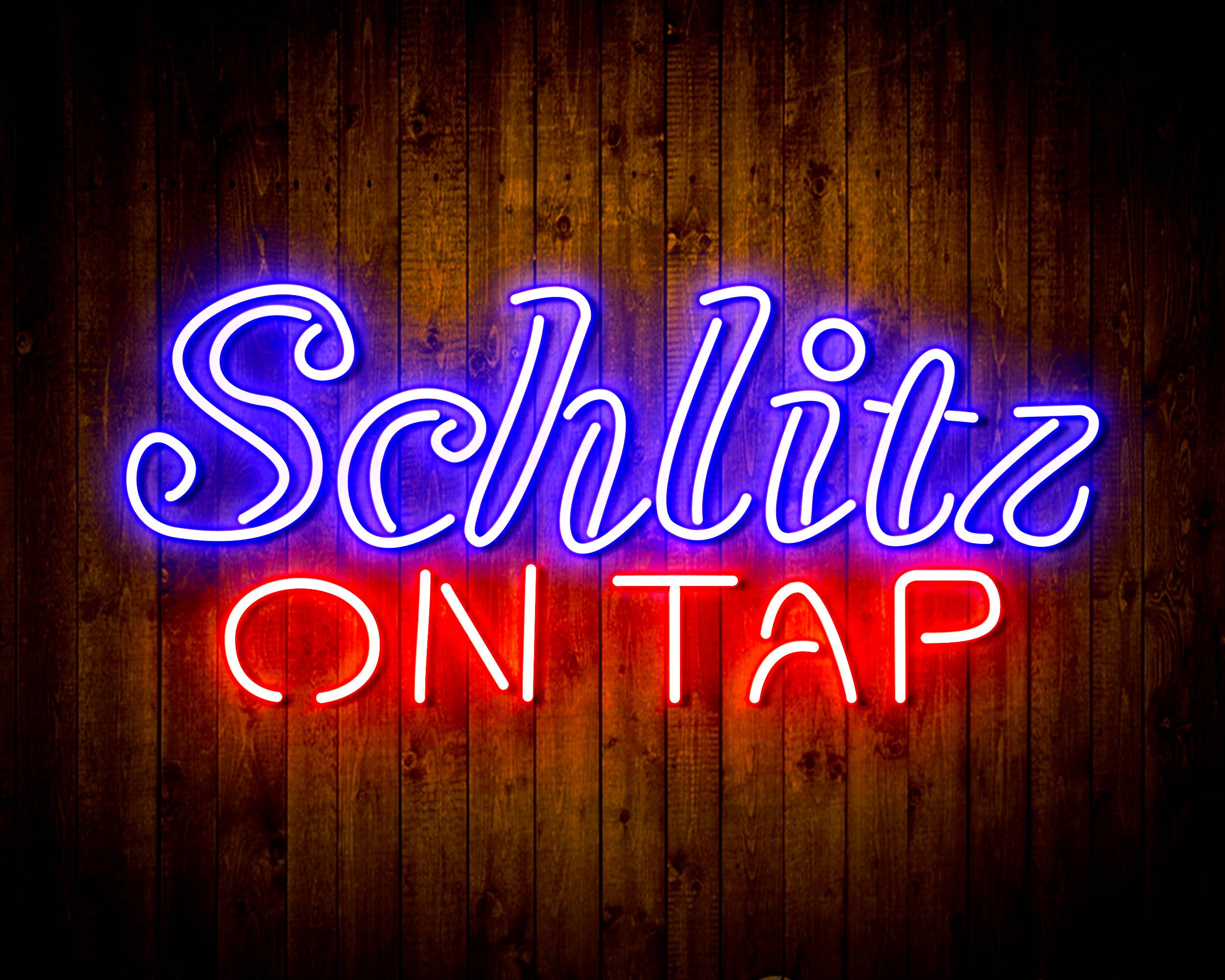 Schlitz On Tap Handmade LED Neon Light Sign