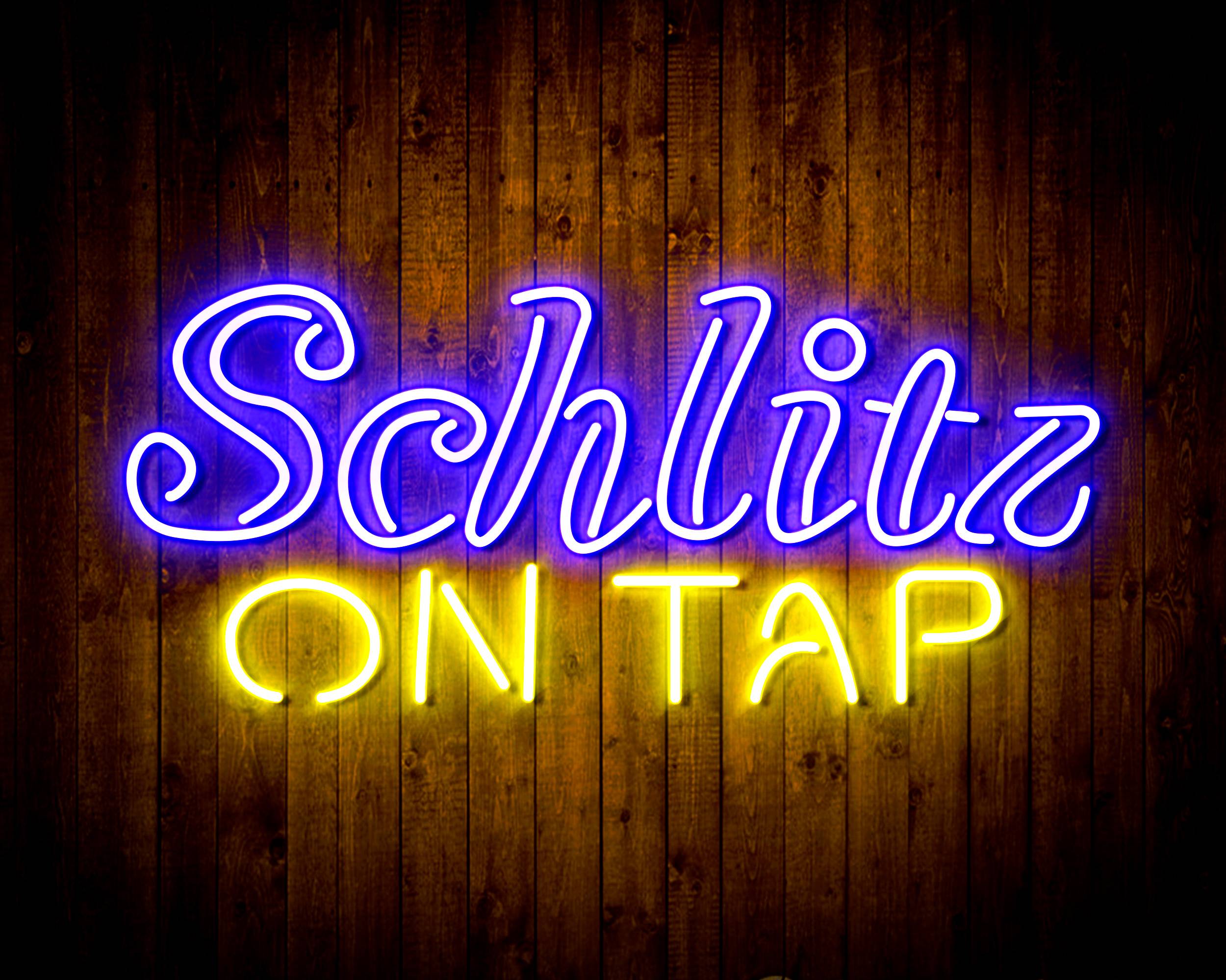 Schlitz On Tap Handmade LED Neon Light Sign