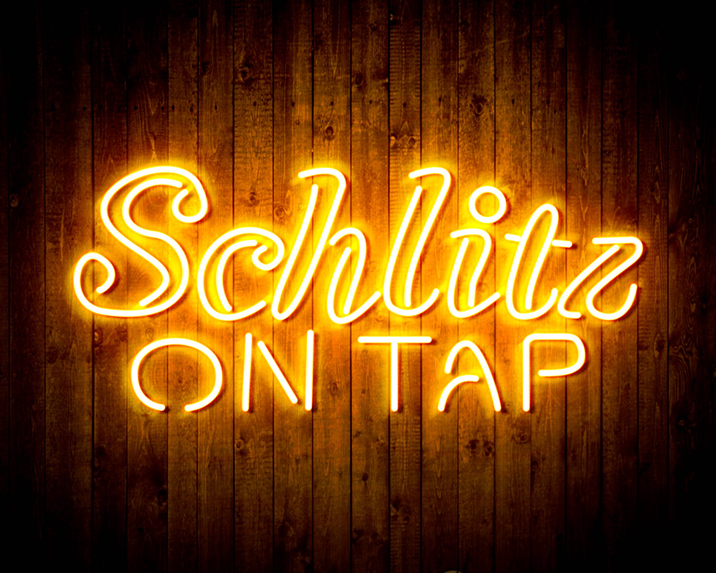 Schlitz On Tap Handmade LED Neon Light Sign