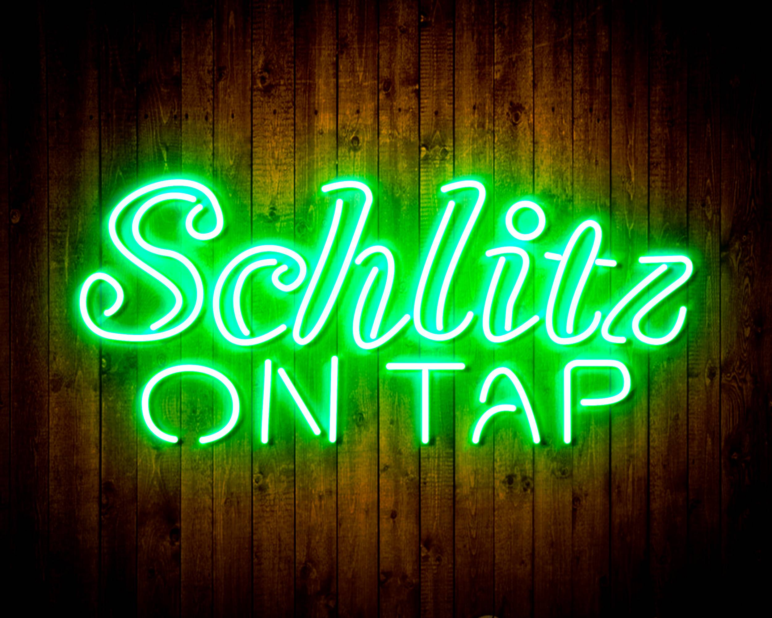 Schlitz On Tap Handmade LED Neon Light Sign