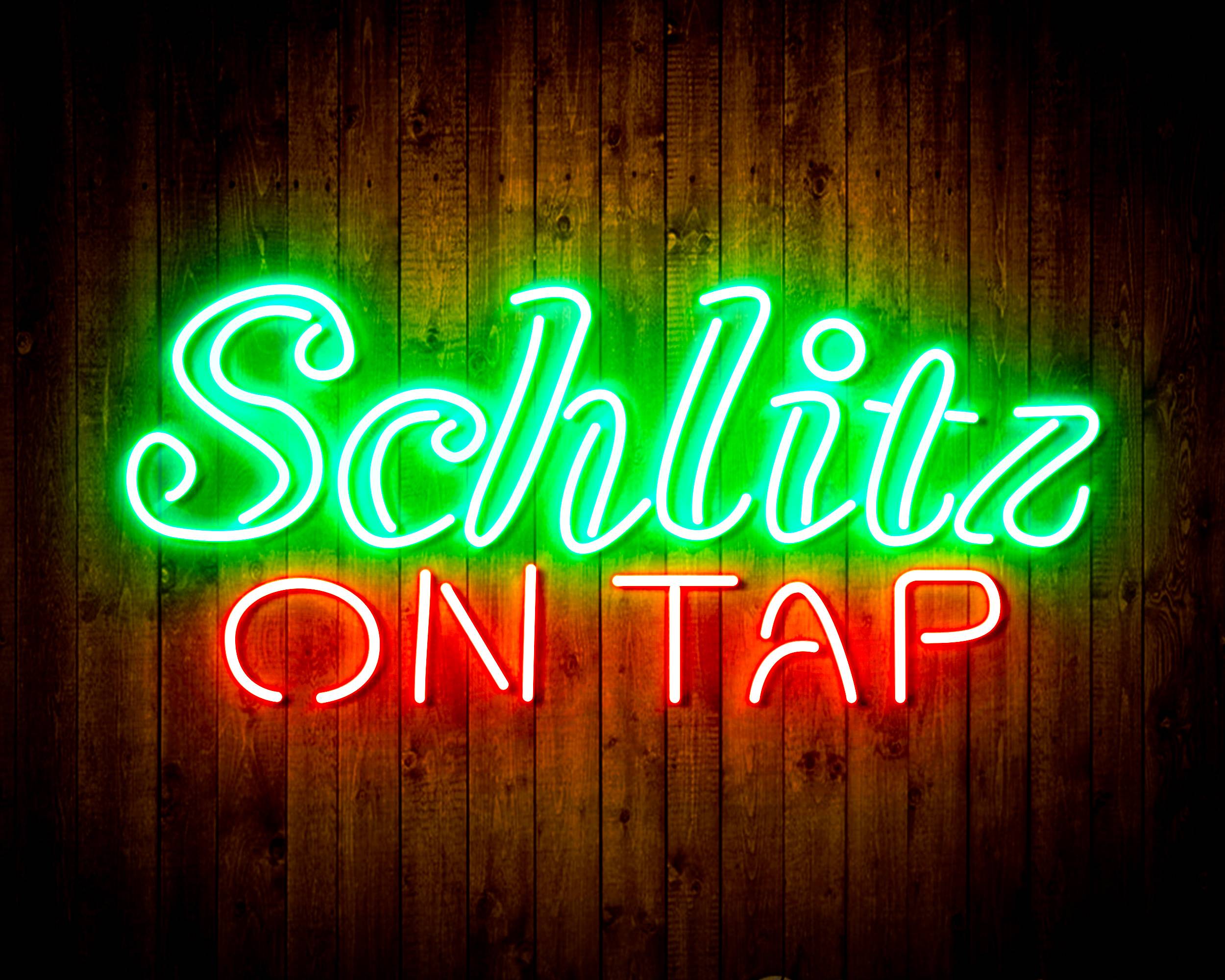 Schlitz On Tap Handmade LED Neon Light Sign