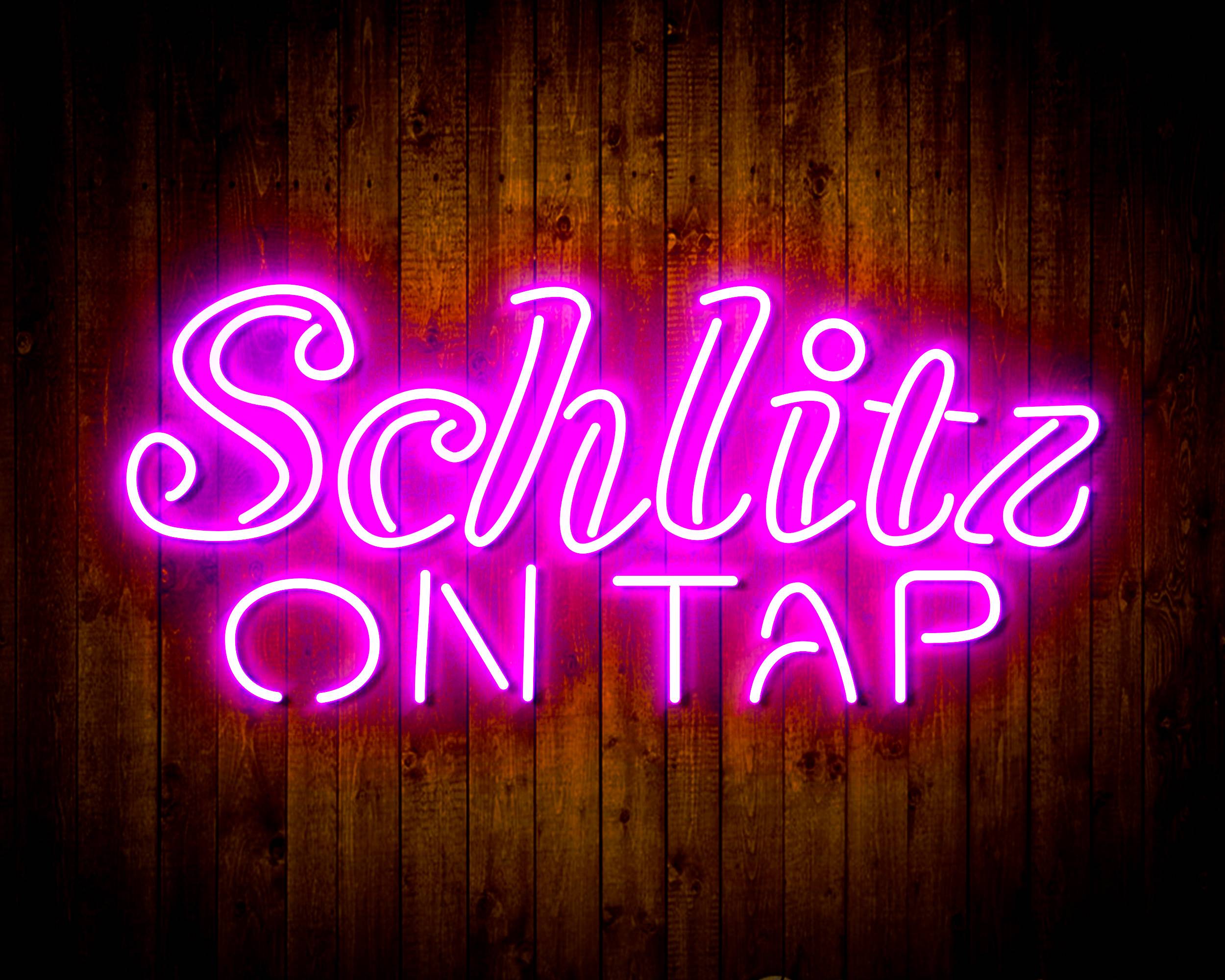 Schlitz On Tap Handmade LED Neon Light Sign