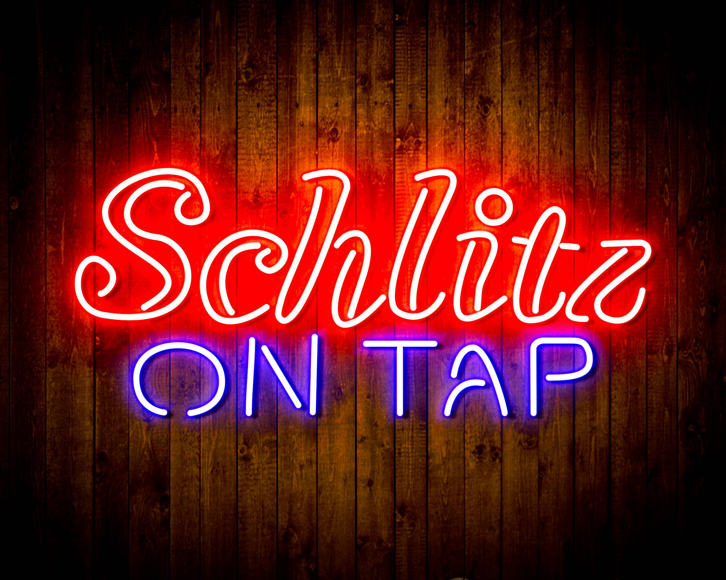 Schlitz On Tap Handmade LED Neon Light Sign