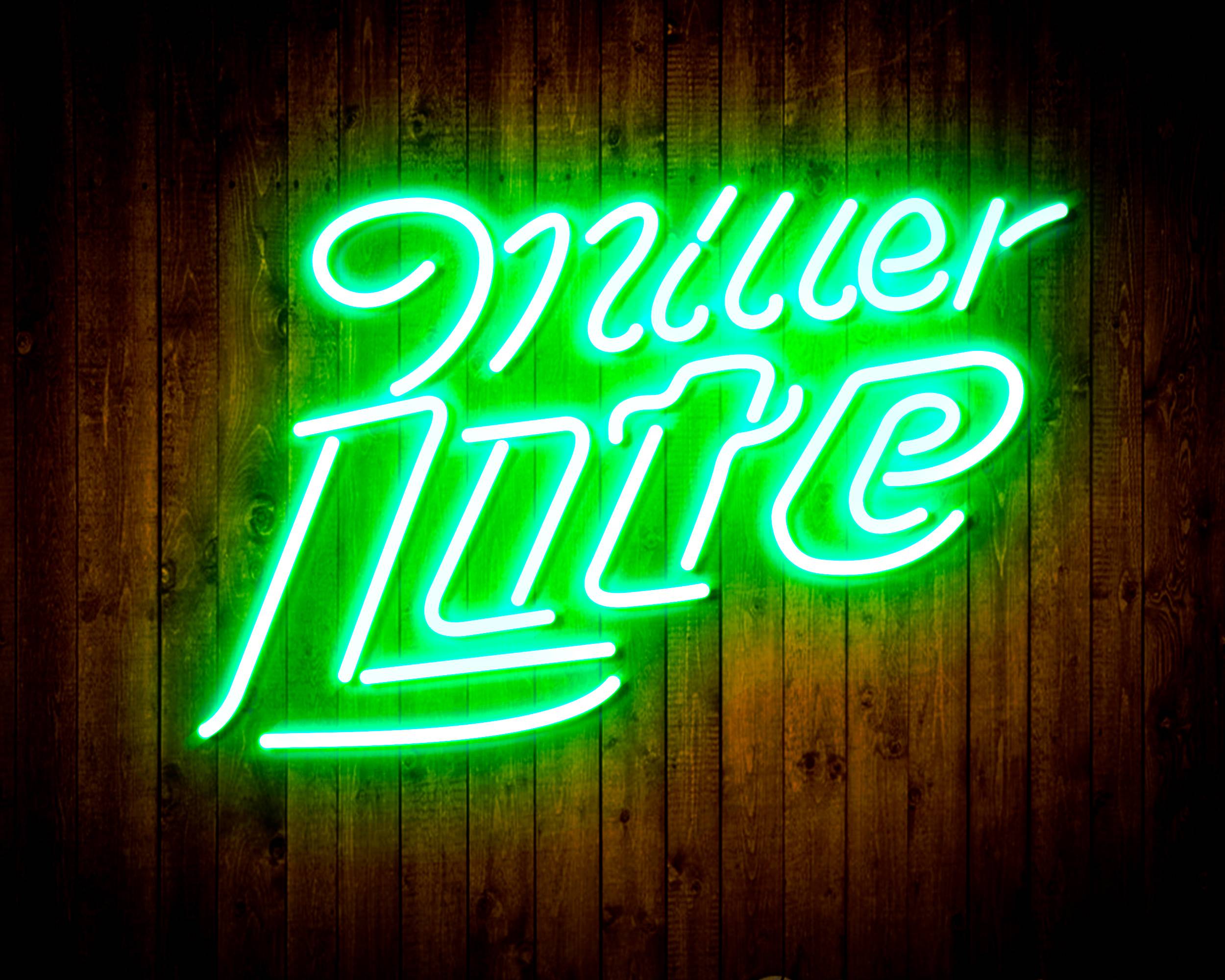 Miller Lite 3 Handmade LED Neon Light Sign