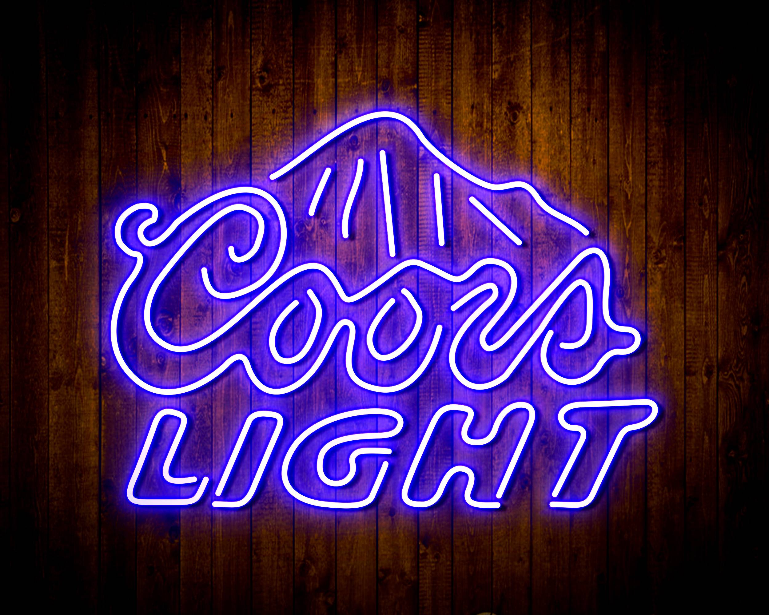 Coors Light 2 Handmade LED Neon Light Sign