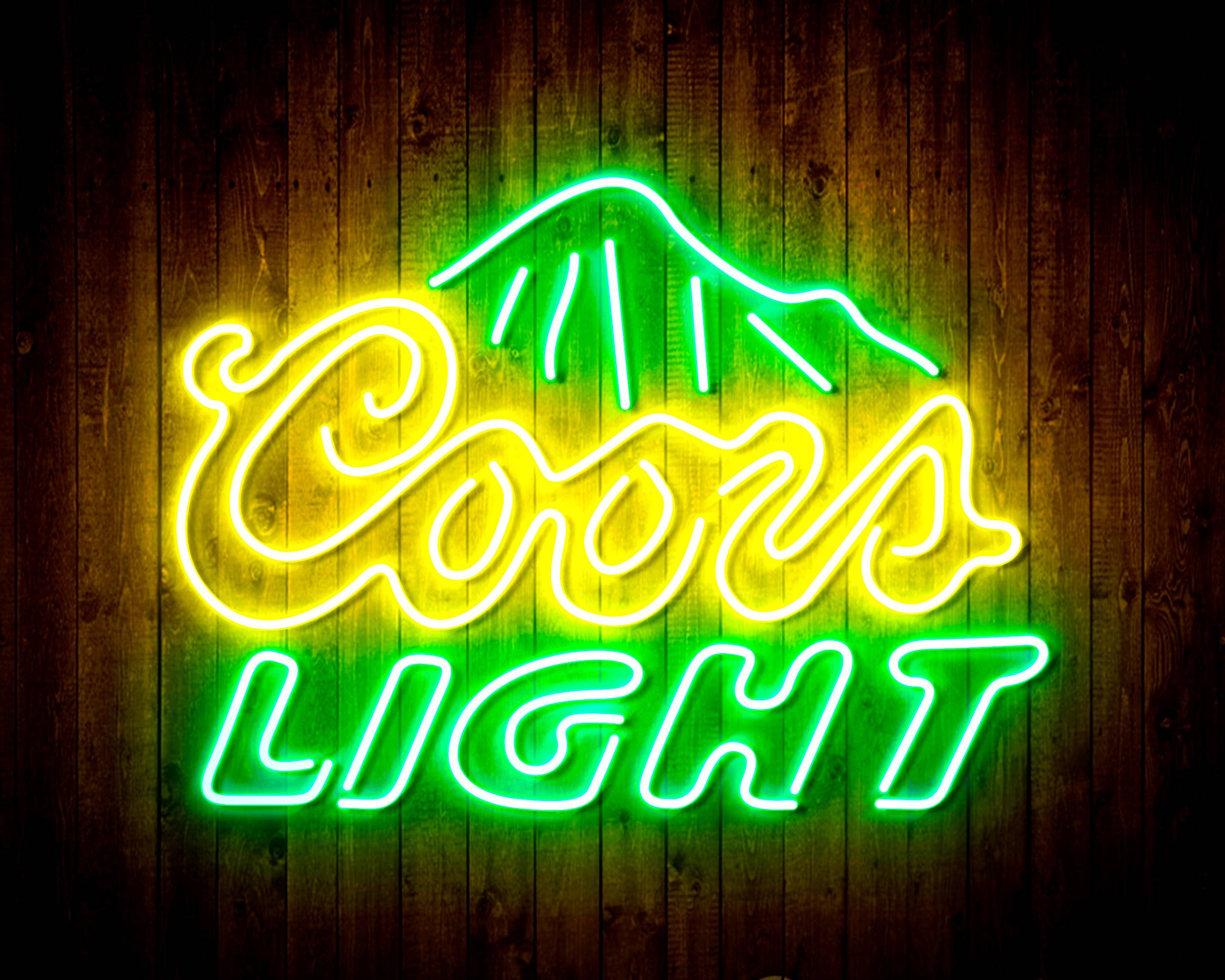 Coors Light Mountain Handmade LED Neon Light Sign