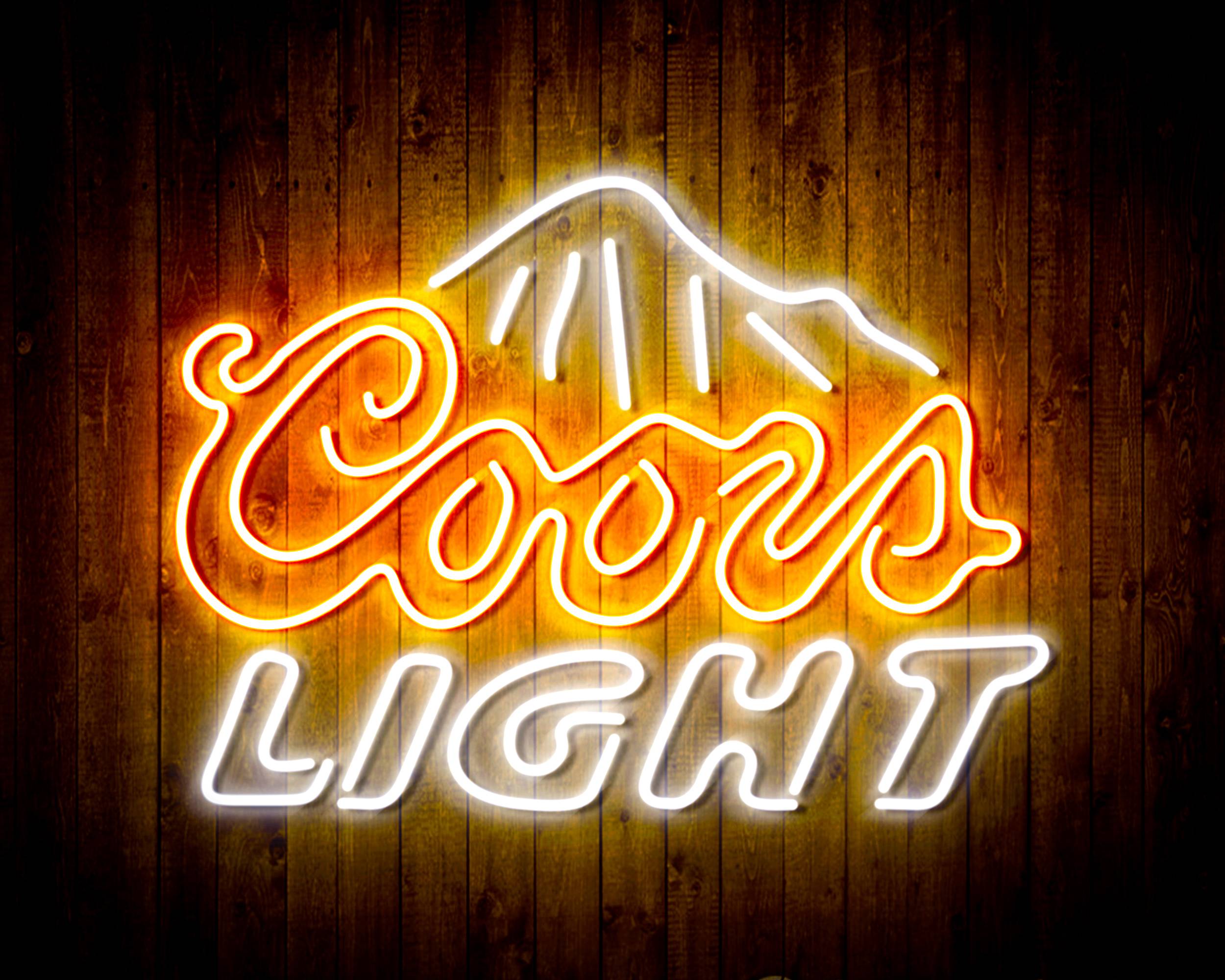 Coors Light 2 Handmade LED Neon Light Sign