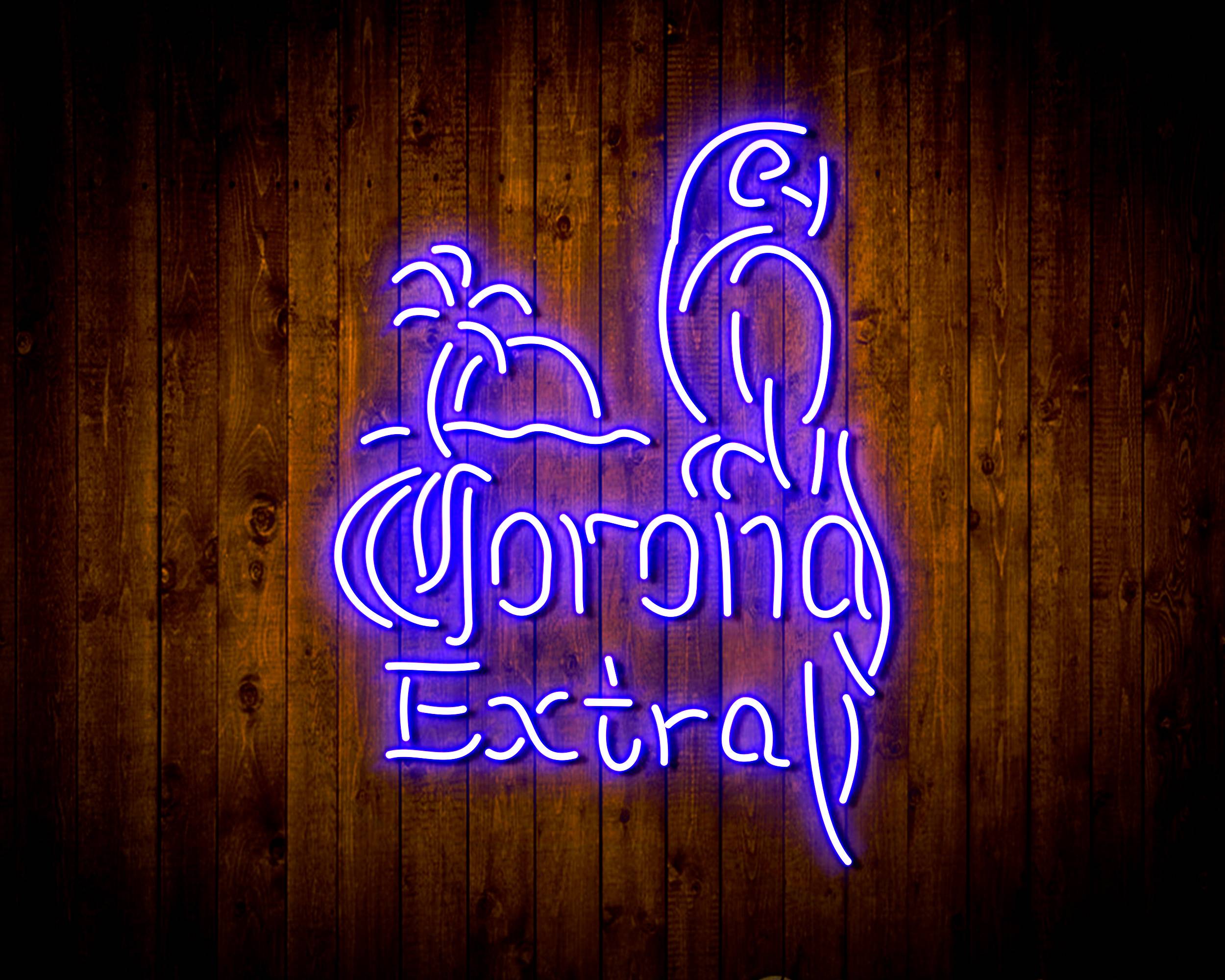 Corona Extra with Cadinal Handmade LED Neon Light Sign