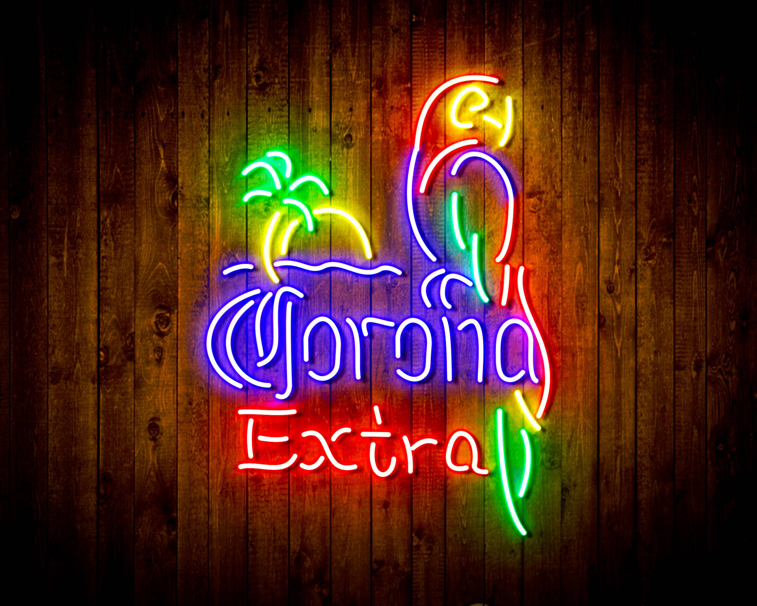 Corona Extra with Cadinal Handmade LED Neon Light Sign