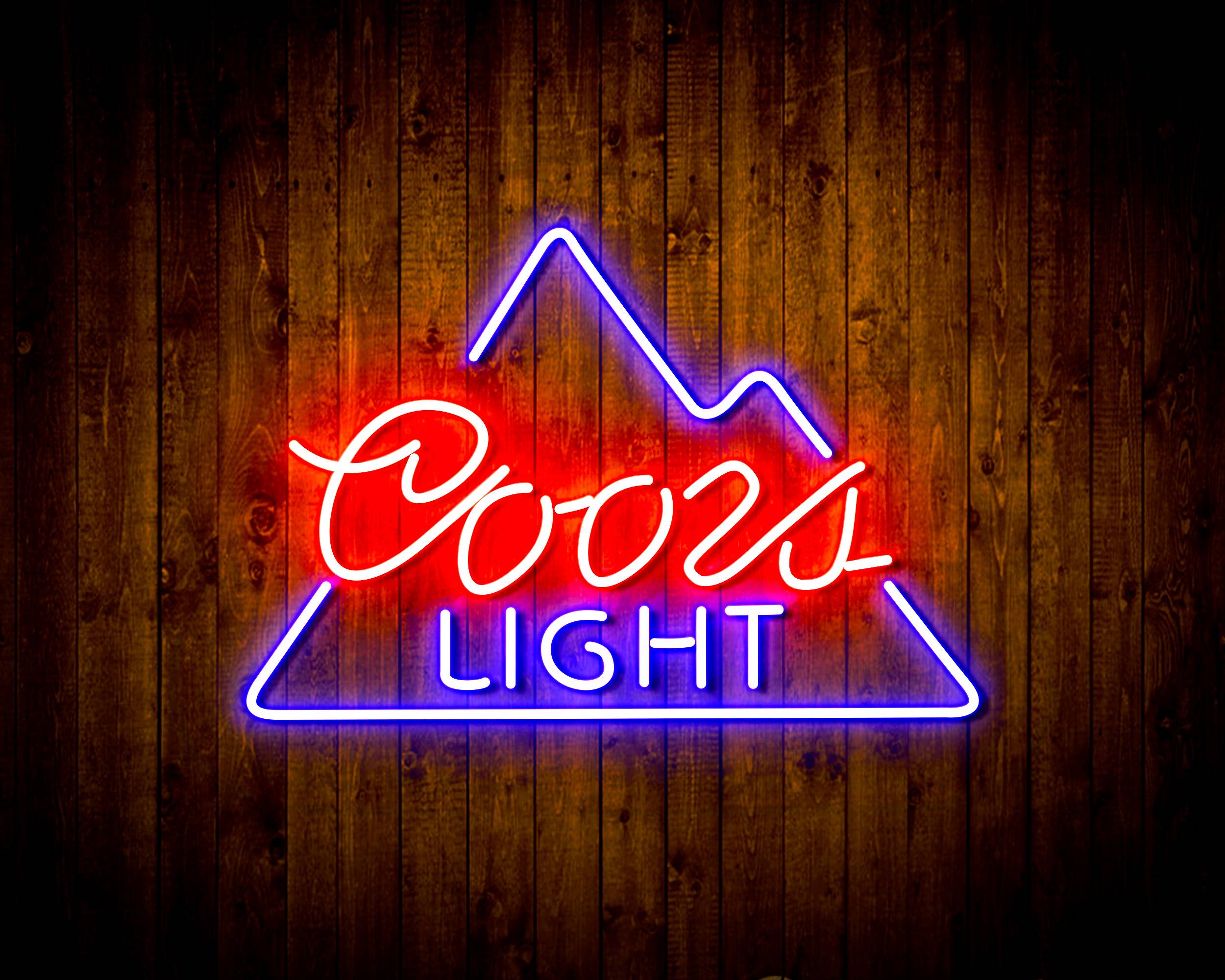 Coors Light Simple Mountain Handmade LED Neon Light Sign