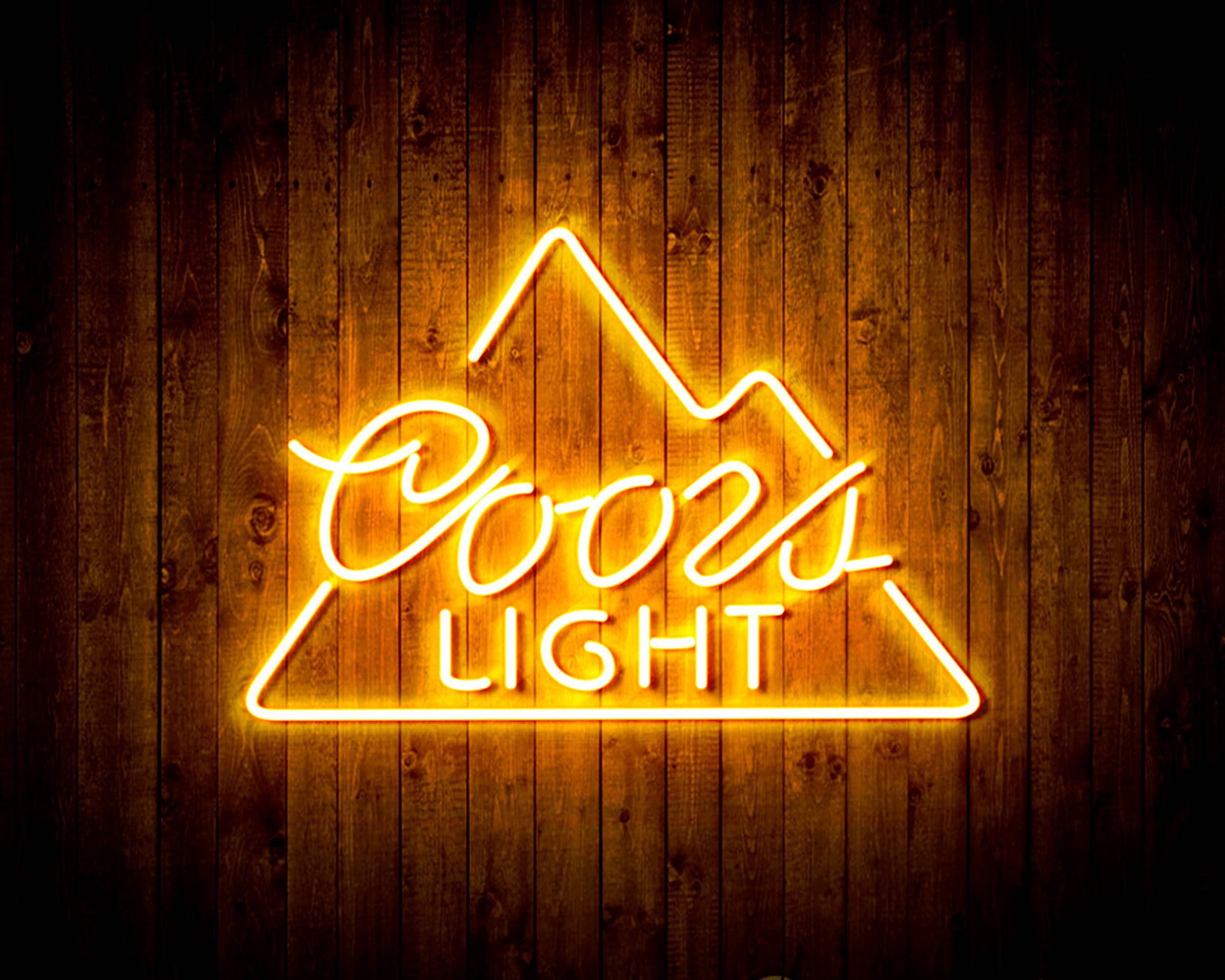 Coors Light Simple Mountain Handmade LED Neon Light Sign