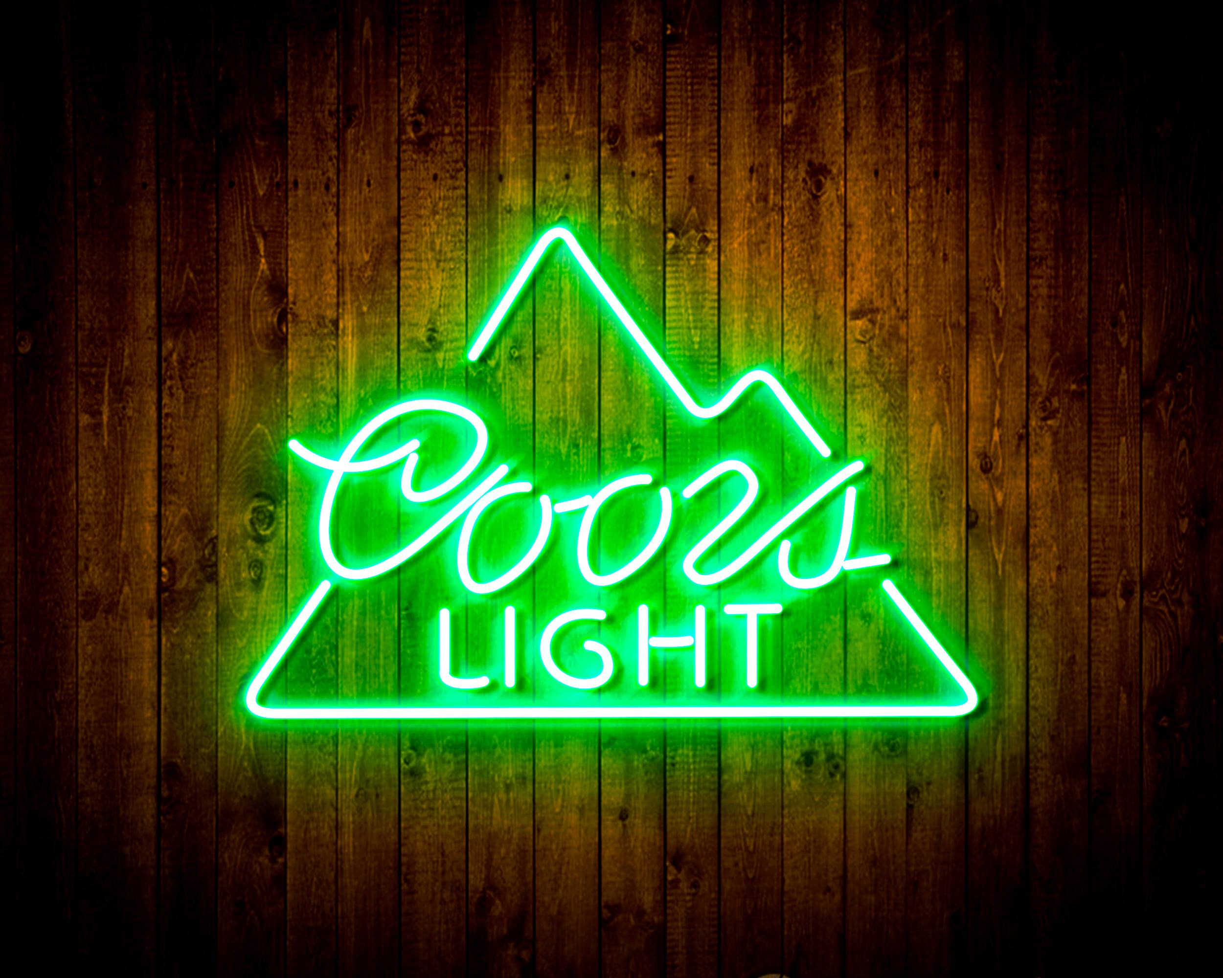 Coors Light Simple Mountain Handmade LED Neon Light Sign