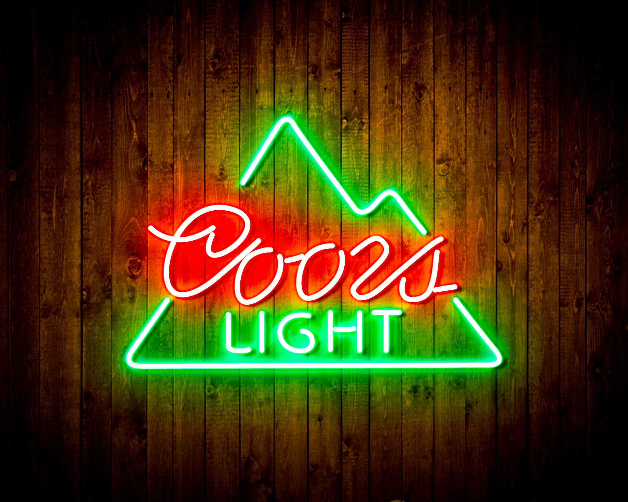 Coors Light Simple Mountain Handmade LED Neon Light Sign